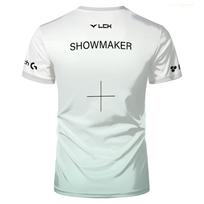 DK Esports Komandos Uniforma Marškinėliai Cosplay League Of Legends Pasaulio Džersis Marškinėliai LOL Showmaker Sportinių Žaidimų Gerbėjų Berniukų Marškinėliai XL white