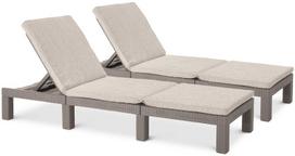 2-jų lauko gultų komplektas DAYTONA DELUXE, Cappuccino