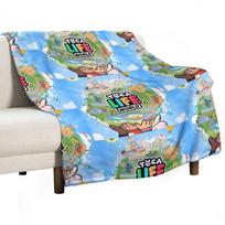 Toca boca life kids happy Throw Blanket Plaid on the sofa Luxury Thicken Winter beds Nap Blankets 30x40in