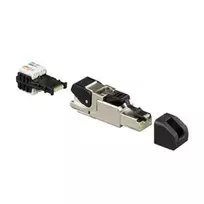 RJ45 universalus kištukas Rutenbeck 13900320 — Cat.6A ISO B suderinamas