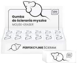 Interdruk balta pelės formos trintukas