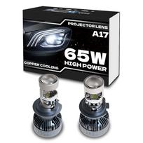 9005 9006 H11 LED Headlight Bulbs 13000Lm 6000K 12V Mini Projector Lens with Decoder H8 black