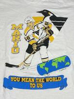 Vintage 1990s NHL Mario Lemieux Puffy Graphic T Shirt Unisex T-Shirt S
