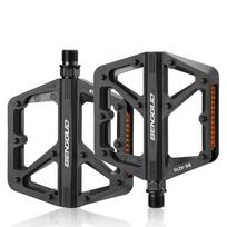 Double DU Bearing Nylon Bicycle Pedals with Reflector Ultralight Bike Pedals Waterproof Cycling Safety Pedals Bike Accessories juoda