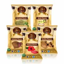 Online Quality Store Amla Reetha Shikakai, Bhringraj and Hibiscus Powder for Hair |Aritha|Ritha|Soapnuts|Indian Gooseberry |organic Bhringraj |Hi brown