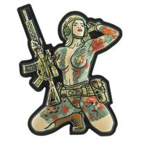 Emblema su lipuku M-Tac „Tactical Girl Nr.1 Skandinavik Yakuza“ PVC merginai 8,5x6 cm