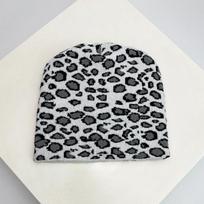 Autumn And Winter Leopard Speckles Wool Knitted Hats Personal Warm Retro Beanies Versatile Hip Hop Fashion Ins Niche Street 54-62cm black