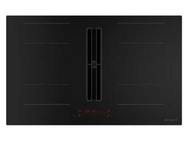 Kaitlentė su gartraukiu Faber GALILEO PURE BLACK A830, 83 cm, 4 zonos, juodas stiklas