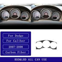 For Dodge Caliber 2007-2008 Carbon Fiber Instrument speedometer Panel Trim Cover Car Interior Accessories Decorative Stickers juoda