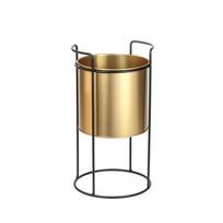 Gėlių stovas SENZA 103339, metalinis, auksinis, 16x16x31 cm