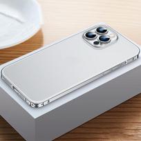 QGeeM aliuminio lydinio metalo rėmas matinis permatomas kompiuterio galinis dėklas, skirtas iPhone 14 13 12 Pro Max. For iPhone 13 žalia