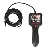 Pramoninis endoskopas kamera Rankinis apžiūros boroskopas 2,4 colio LCD ekranas 8 mm objektyvas IP67 atsparus vandeniui black