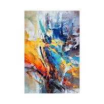 Spalvingas Dažais Tekstūruotas Abstraktus Aliejinis Paveikslas Ant Drobės Sienų Meno Plakatai Modernus Namų Dekoras Sienų Paveikslai Svetainei 40x60cm