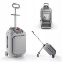 Vaikiškas vidutinis lagaminas Kinderkraft Cabby, M, Grey