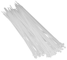 Baltos kabelių jungimo juostelės 120mm, 100 vnt.