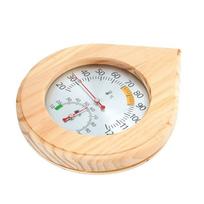 Premium Wooden Sauna Hygrometer High Accuracy Temperature Humidity Monitor For Steam Room And Spa Facilities 1