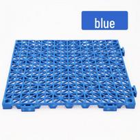 Thickened PVC Interlocking Bathroom Anti-Slip Mat Tiles mėlyna