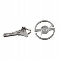 Nite Ize Medallion Key karabinas, plieninis, sidabrinis