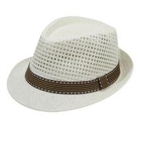 Jazz Hat Hollow Design Breathable Summer Sun Protection Hat with Ribbon Decor Wide Brim Straw Hat Outdoor Cycling Versatile Headwear balta