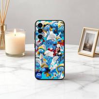 KARIKATŪRINIS F-Funny S-Smurfs ES Telefono dėklas Samsung S25,S24,S21,S22,S23,S30,Ultra,S20,Plus,Fe,Minkštas silikoninis juodas dangtelis Samsung S21 s305G blue