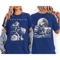 Pragmata Action Game Graphics T-shirt Men and Women Summer Cotton Y2K Clothing Round Neck Short Sleeved Tee S