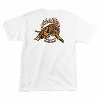 Santa Cruz Steve Alba SALBA TIGER Skateboard T Shirt WHITE S