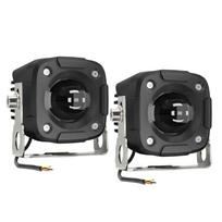 Motociklų LED vairavimo žibintai, 60 W 6000K3000K4500K itin ryškūs prožektoriai su tvirtinimo laikikliais 2 Pack juoda