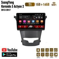 2Din Android 11 Automobilinis radijas SsangYong Korando 3 Actyon 2 2013-2017 Multimedija WIFI GPS Navigacija WIFI 1+16GB gray