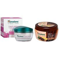 Himalaya Rich Cocoa Butter Body Cream, 200ml and Herbals Anti-Wrinkle Cream, 50g gray