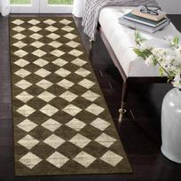 Simple Checkered Carpet for Cooling, Anti-Slip Bedside Rug in Bedroom, Corridor Passage Floor Mat, Home Decoration 50x120cm 20x47inch
