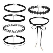 Chokeris Aksominis Klasikinis Gotikinis Tatuiruotės Nėrinių Karoliai