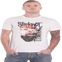 Slipknot T Shirt The End Band Logo Official Unisex White S balta