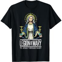 Legion Of Mary Our Lady Catholic T-Shirt(4) S juoda