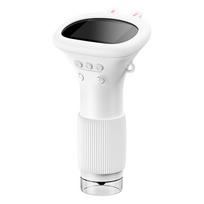 1000X Electronic Magnifier Camera 2MP Lens Pocket Microscope for Kids with 8 LED Light Children Biological Insect Coin Magnifier balta