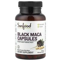 Sunfood, Black Maca Capsules, 800 mg, 90 Capsules