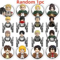 Blind Box Building Blocks Mini Model Figures Attack on Titan Levi Ackerman Eren Mikasa Giant Annie Halloween Christmas Gifts Toy