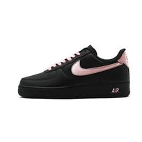 Nike Air Force 1 Black Warrior, Premium Texture, Matte Shoe Surface Leather Low top Skateboard Shoes Unisex Black Pink CW2288-001(Team830-) 36