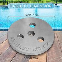 new Pool Skimmer Zinc Anode Weight Plate Anti-Electrolysis Weight Pool Skimmer Basket Weight Against Corrosion And Electrolysis