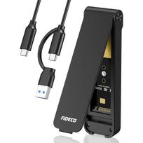 M.2 NVMe SSD Enclosure, M.2 NVMe to USB Adapter, USB 3.2 Gen 2 (10Gbps) SSD Reader for M & M+B Key, Sandwich Style Design, Tool-Free Installation juoda