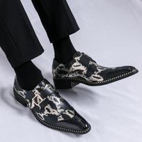 Vyriški žalios spalvos vienuoliai Suknelė Loafers Batai Vestuvių vakarėlio avalynė Laisvalaikio oficialaus verslo odiniai didelio dydžio batai EU: 38 juoda