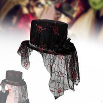 Steampunk Top Hat Galvos apdangalas Moterims Cosplay Teminiams Vakarėliams Vakarėliams Teatro Spektakliams black