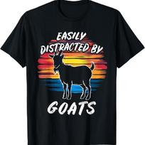 Goat Lover Farming Nature Farmer Gift  Mens & Womens T-Shirt S juoda