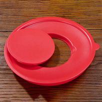Egg Mixing Bowl Egg Cylinder Whisks Screen Cover  Guard Tool raudona