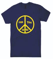 BAN THE BOMB T shirt Peace Symbol Flower Power Retro Xmas Gift 4XL yellow