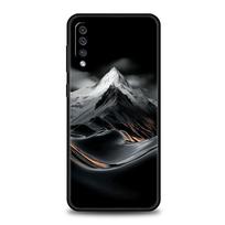 Black Mountain Peak Phone Case for Samsung Galaxy A56 A54 A42 A36 A34 A26 A24 A16 A14 A12 A06 A50 A52 A10 5G Soft TPU Shell Bags for Samsung A10