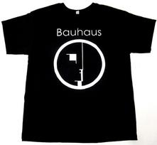 Bauhaus dvasios logotipas Post Punk Gotikinio roko marškinėliai Juodi unisex marškinėliai S įvairiaspalvis
