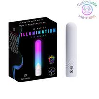Kulkos formos vibratorius Paradise Pleasure Products Illumination The Bullet White