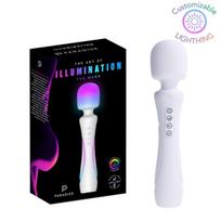 Kūno masažuoklis Paradise Pleasure Products Illumination The Wand Baltas