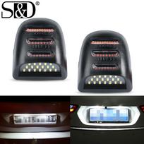 2 vnt pikapas galinis buferis LED numerio ženklo lemputės, skirtos Chevy Silverado GMC Sierra Suburban Avalanche Tahoe Yukon Cadillac Escalade auto lempa