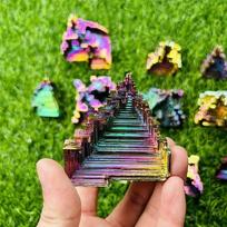 Natūralus žalias akmuo Spalvota rūda Dekoratyvinis metalinis ornamentas Interjero dekoravimas Namų dekoracijos 5-10g black